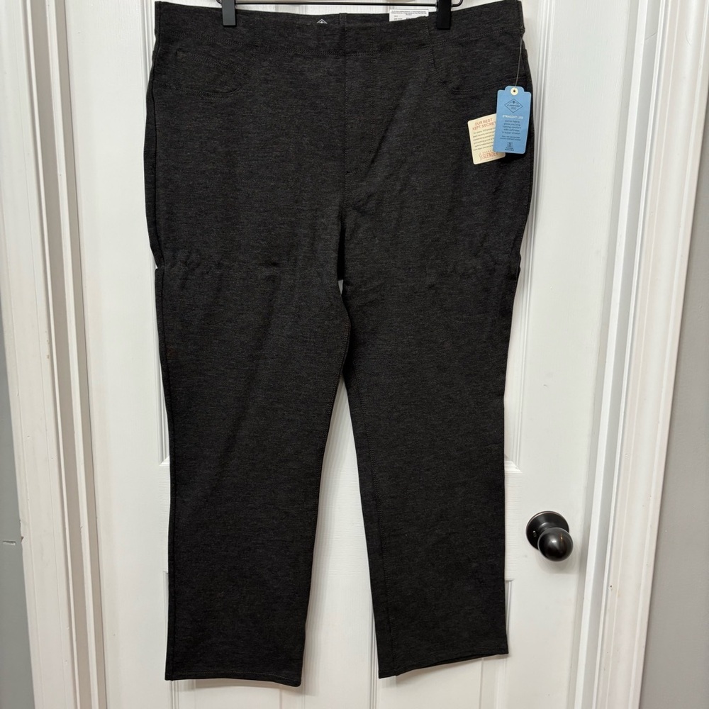 Charcoal Comfort Stretch Pants | Straight Leg | St. John’s Bay PXL